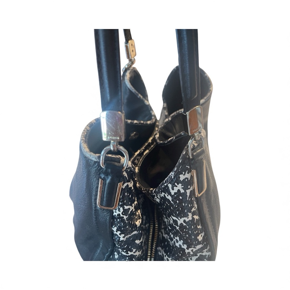 Coach Madison Phoebe Python Black Leather Shoulde… - image 5